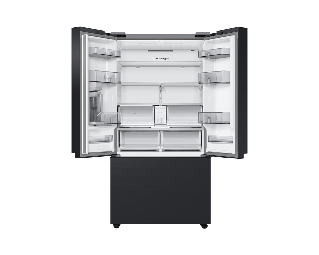 Samsung Bespoke AI RF24BB620EB1EU SpaceMax 674L Total No Frost American Fridge Freezer Black