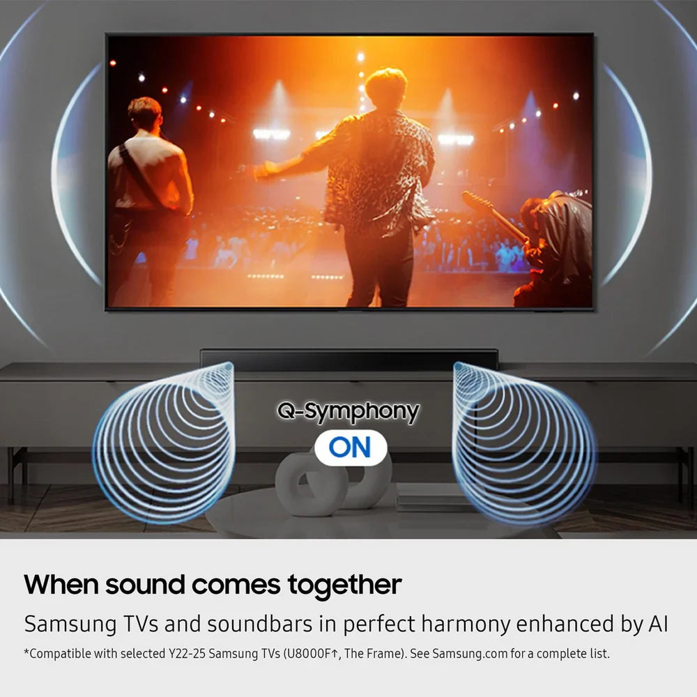 Samsung HW-B650F B-Series 3.1ch 370W Soundbar with Wireless Subwoofer Black 2025