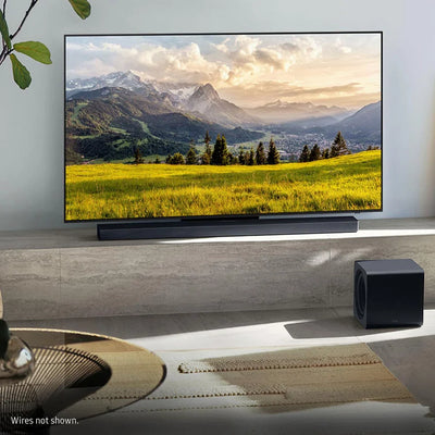 Samsung QE55S95FATXXU 55 Inch OLED S95F 4K UHD HDR Smart AI TV with HW-QS700F 3.1.2ch Q-Series Soundbar Bundle