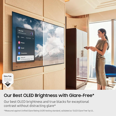 Samsung QE55S95FATXXU 55 Inch OLED S95F 4K UHD HDR Smart AI TV with HW-QS700F 3.1.2ch Q-Series Soundbar Bundle
