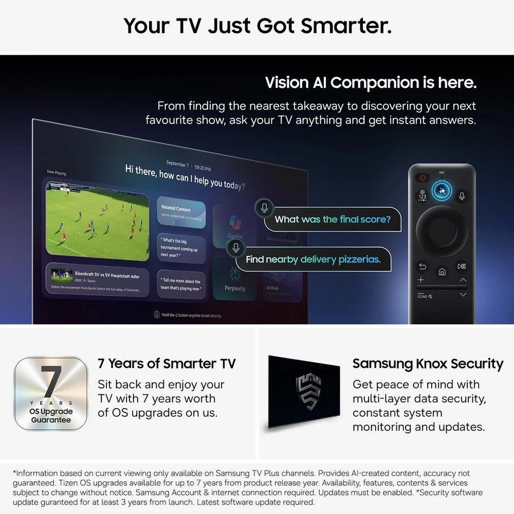 Samsung QE77S95HFTXXU 77 Inch S95H OLED 4K Ultra HD HDR Smart AI TV 2026