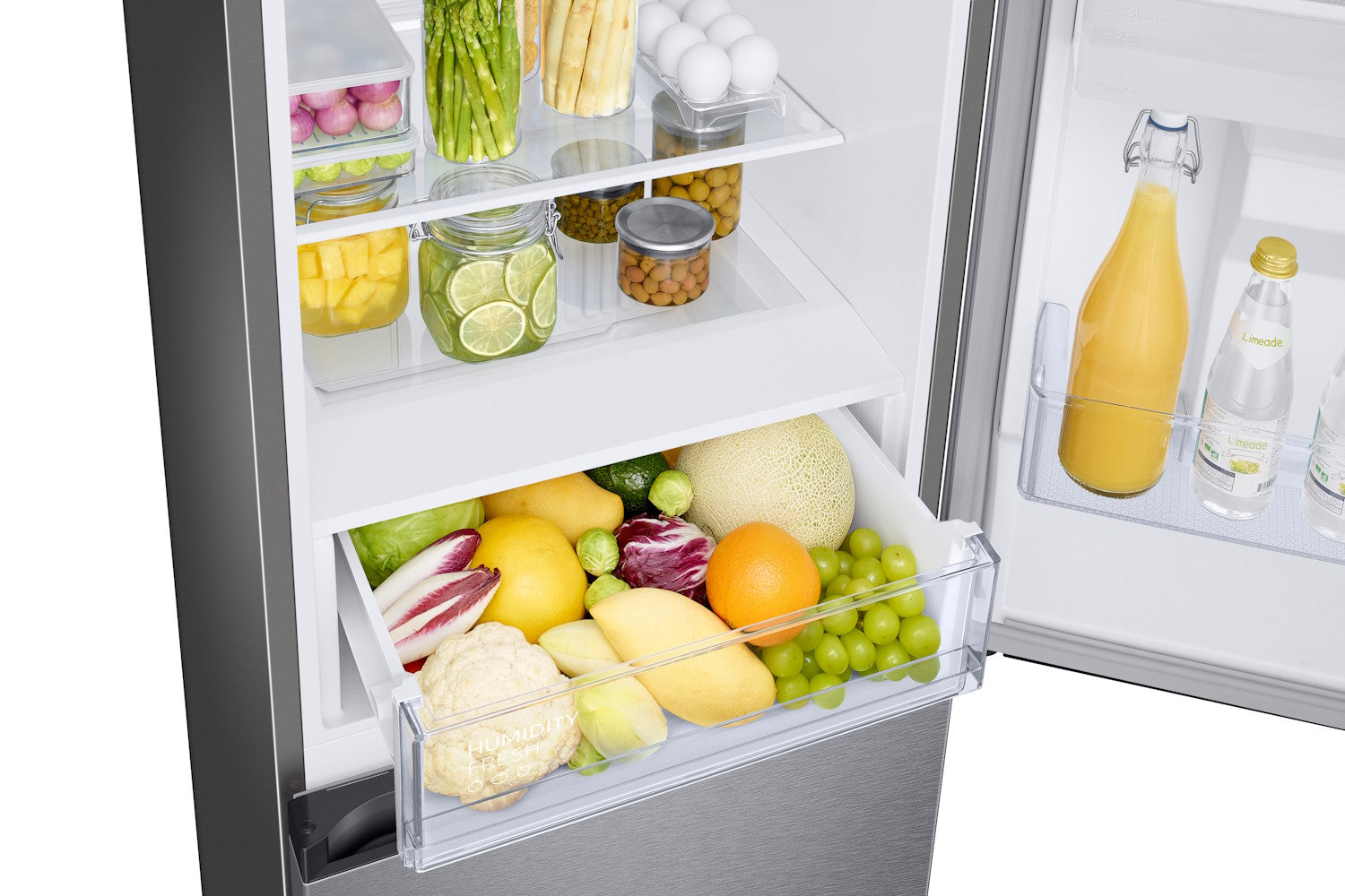 Samsung RB34C632ESAEU Series 7 SpaceMax 341L Freestanding Tall Fridge Freezer Silver