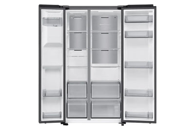 Samsung RS70F64KEFEU Series 6 Bespoke AI 91cm Side by Side American Style Fridge Freezer in Black