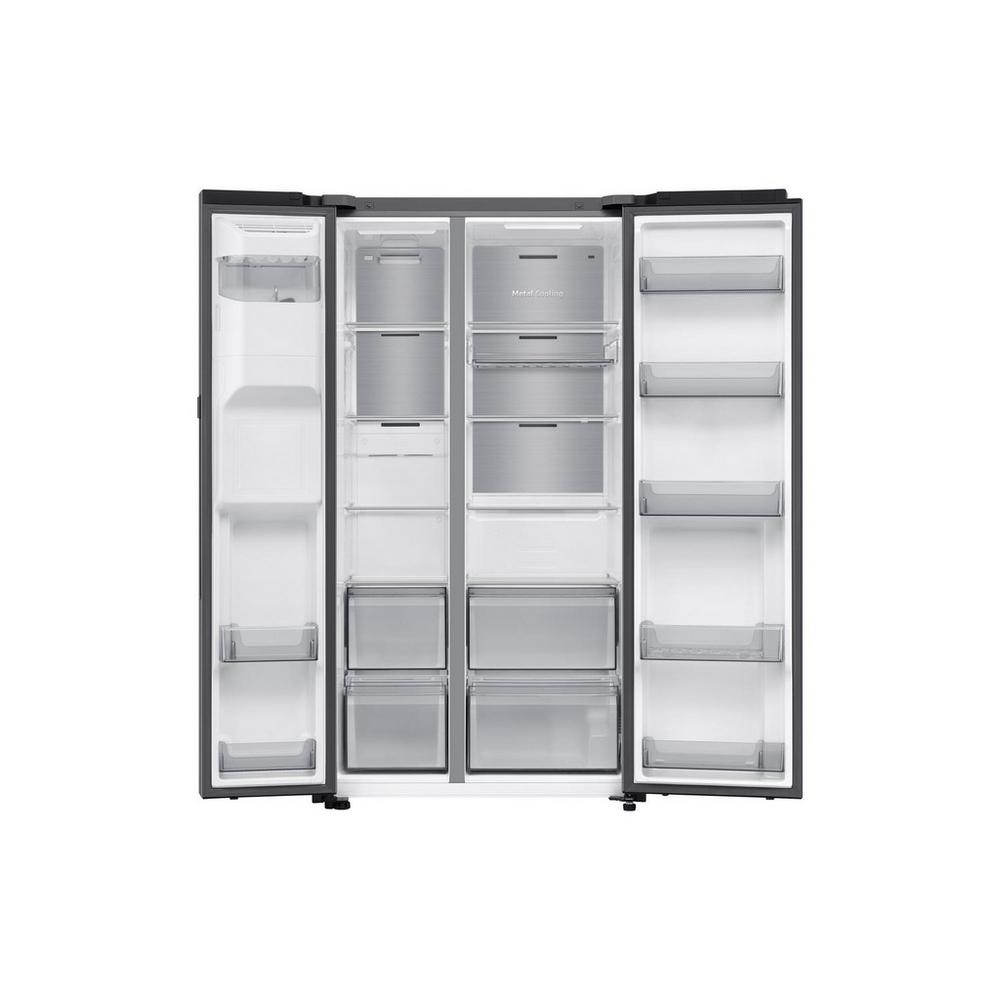Samsung Series 9 RS90F64EETEU Bespoke AI Home 621L Total No Frost American Fridge Freezer Silver