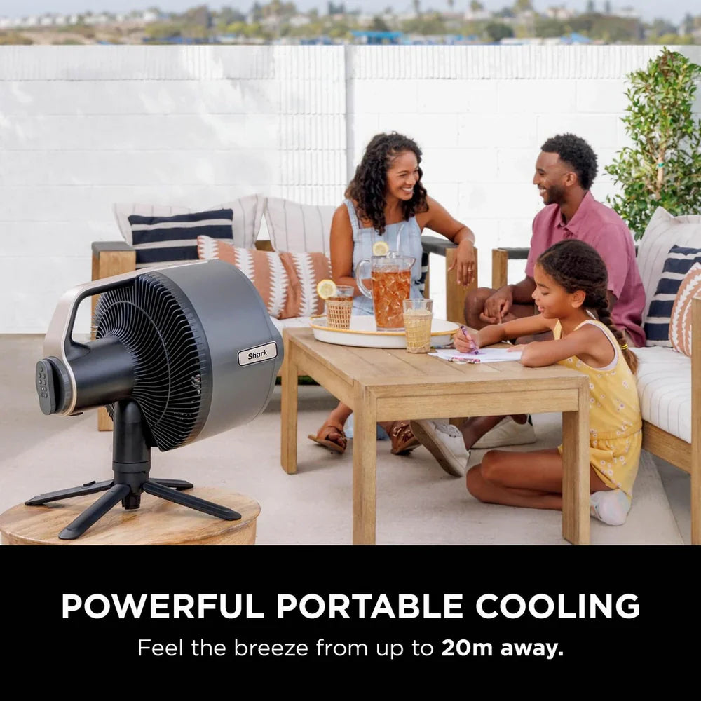 Shark FA300UK FlexBreeze Pro Mist Indoor and Outdoor Fan and Outdoor Misting System - Charcoal Grey