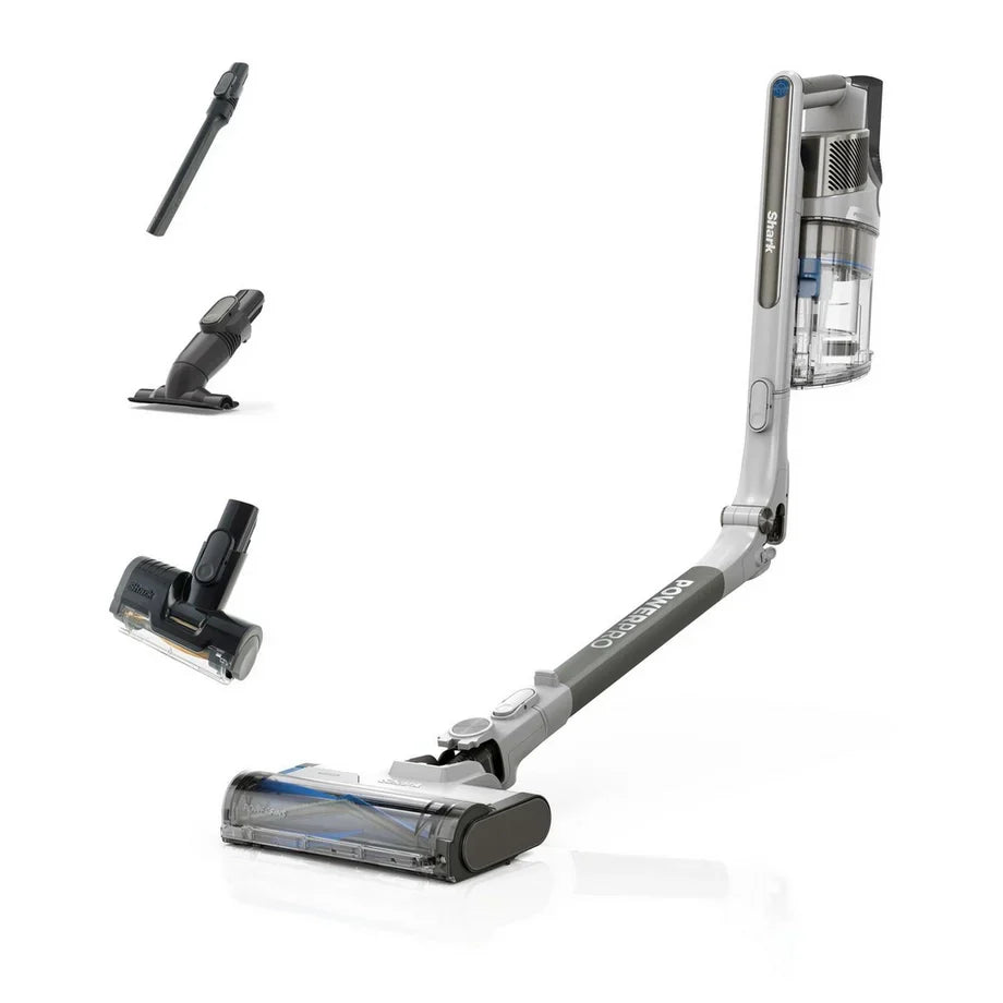 Shark IZ380UKT PowerPro Pet Cordless Stick Vacuum Cleaner with Anti Hair Wrap and Floor Detect - Up To 50 Minutes Run Time Java Metallic