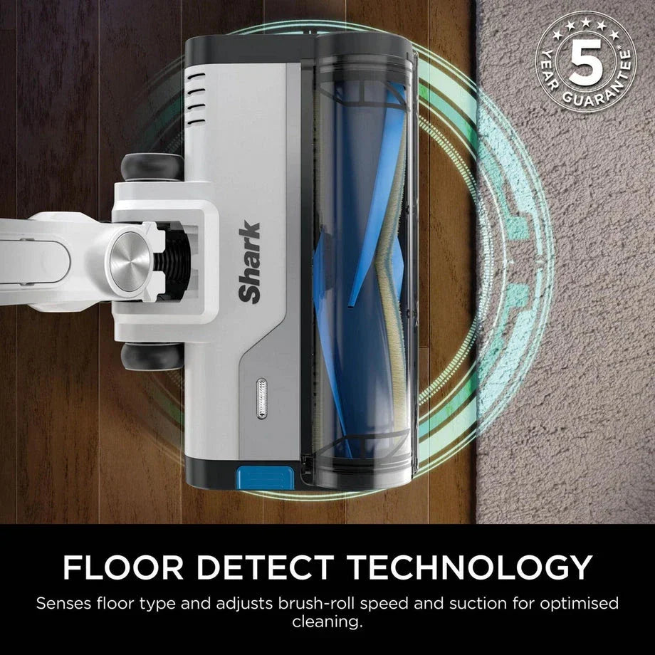 Shark IZ380UKT PowerPro Pet Cordless Stick Vacuum Cleaner with Anti Hair Wrap and Floor Detect - Up To 50 Minutes Run Time Java Metallic