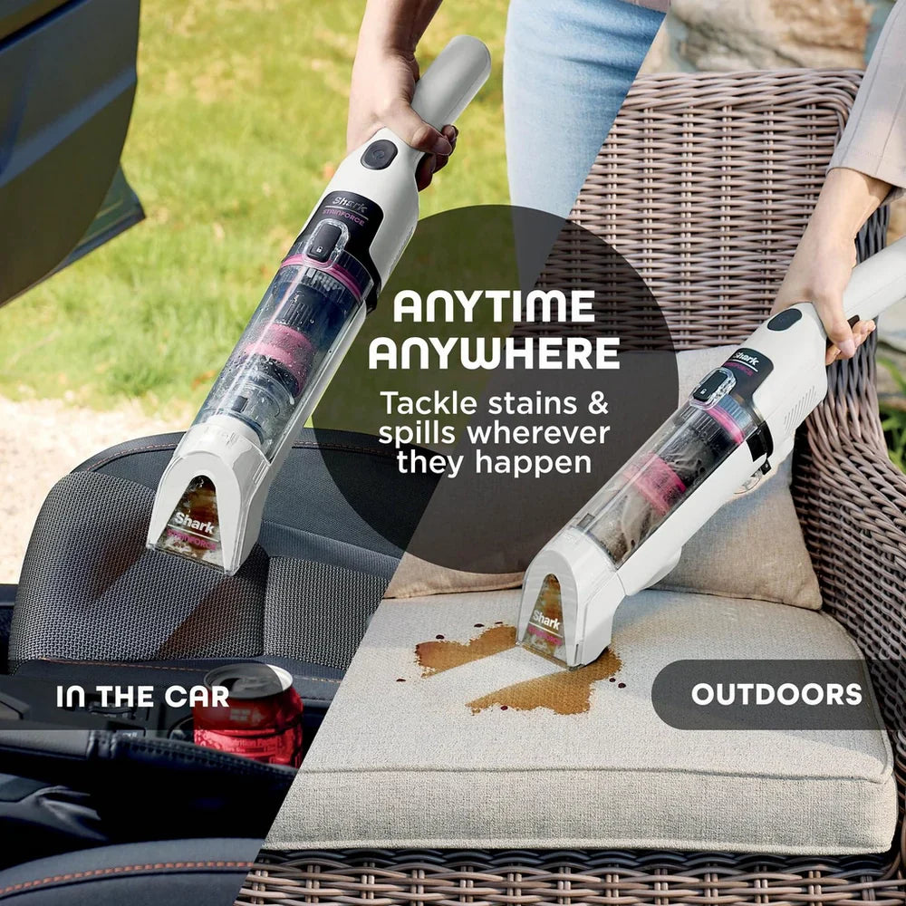 Shark StainForce Cordless Stain-Destroying Spot Cleaner HX100UKT - White