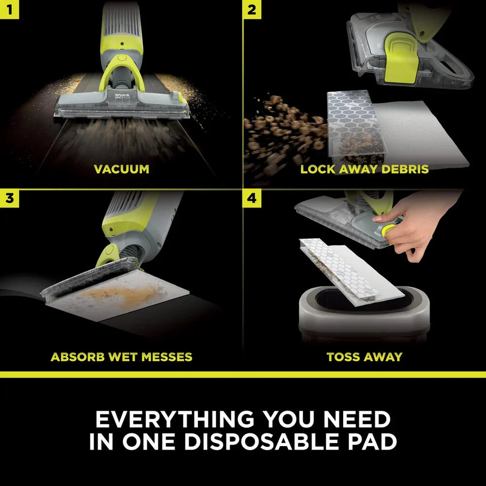 Shark VacMop 2-in-1 Cordless Vacuum Mop with Targeted Spray VM200UK - Charcoal Grey