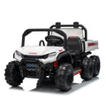 Garvee 24V 4WD Electric Ride on Dump Truck for Kids, 2 Seater with Remote Control, Dump Bed, 3 Speed Modes, Music Player, All-Terrain Off-Road Vehicle Toy for Boys & Girls