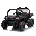 Garvee 24V 4WD Electric Ride on Dump Truck for Kids, 2 Seater with Remote Control, Dump Bed, 3 Speed Modes, Music Player, All-Terrain Off-Road Vehicle Toy for Boys & Girls