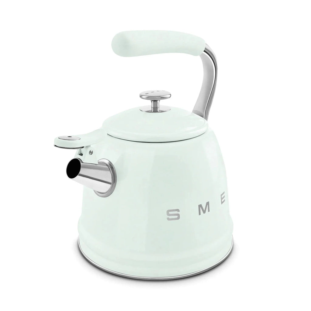 Smeg WKF01PG Retro 50s Style Whistling Hob Kettle Pastel Green