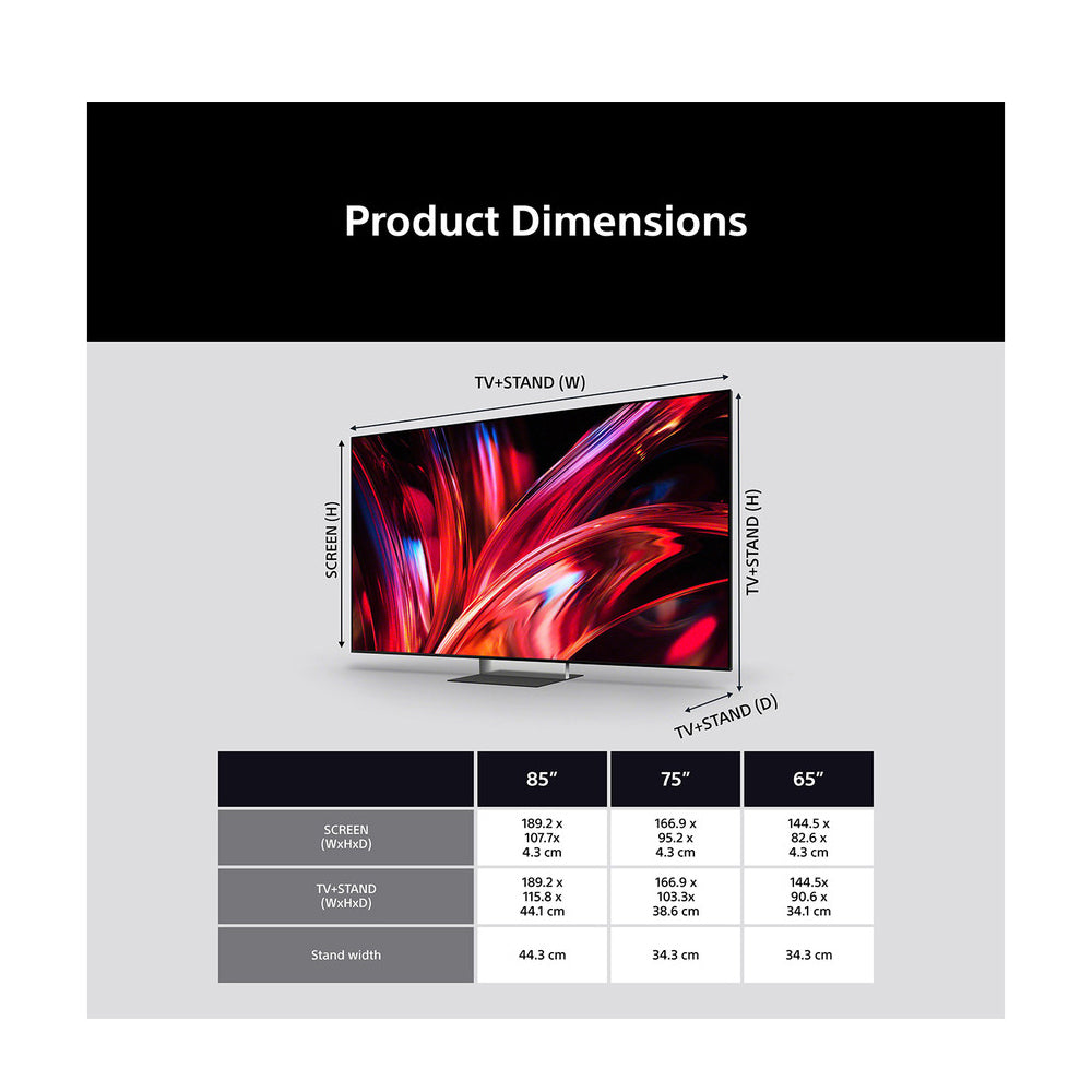 Sony BRAVIA 9 II K65XR95M2PB 65 Inch True RGB LED 4K Ultra HD HDR Smart Google TV 2026