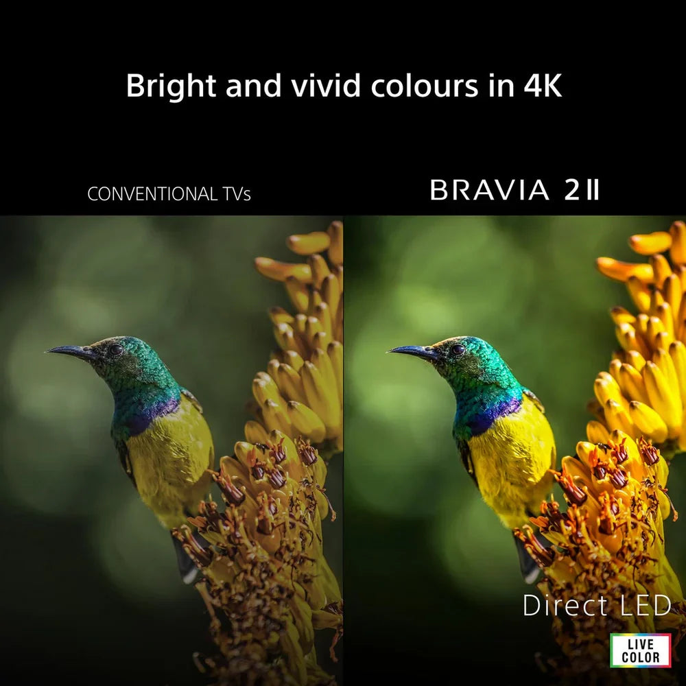 Sony K43S25M2PB 43 Inch BRAVIA 2 II Direct LED 4K Ultra HD HDR Smart Google TV 2026