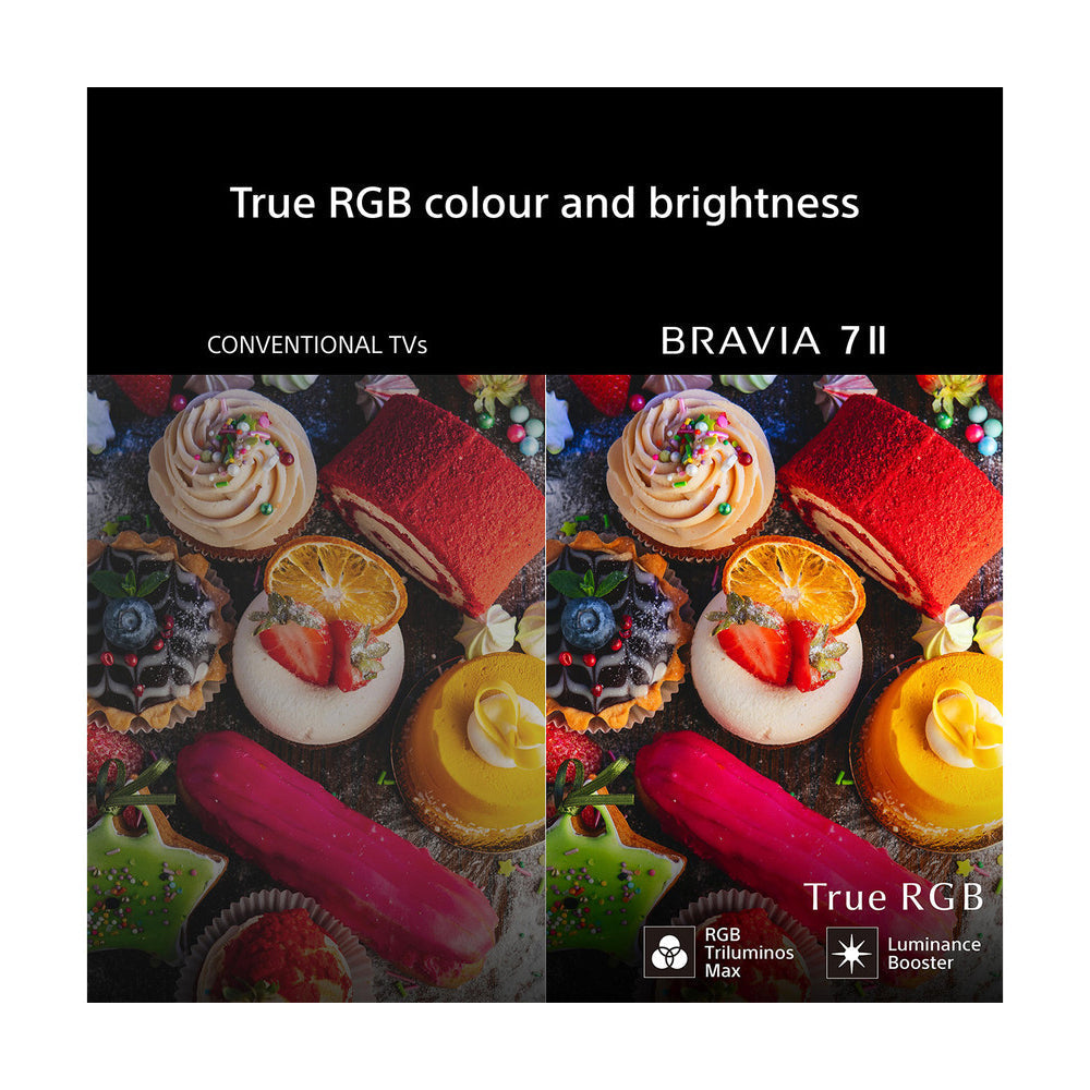 Sony K50XR75M2PB 50 Inch BRAVIA 7 II True RGB LED 4K Ultra HD HDR Smart Google TV 2026