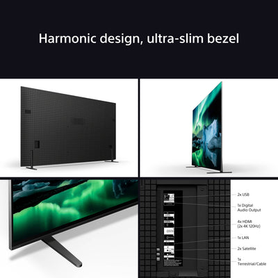 Sony K55XR80PU 55 Inch BRAVIA 8 4K UHD HDR OLED Smart TV with BRAVIA Theatre Bar 8 HTA8000 Soundbar Bundle