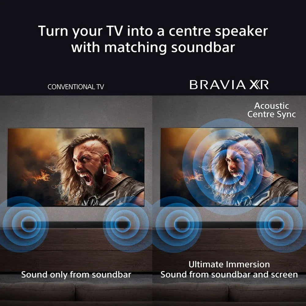 Sony K65XR80U 65 Inch BRAVIA 8 4K UHD HDR OLED Smart TV with BRAVIA Theatre Bar 8 HTA8000 Soundbar Bundle
