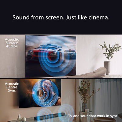 Sony K77XR80PU 77 Inch BRAVIA 8 4K UHD HDR OLED Smart TV with BRAVIA Theatre Bar 8 HTA8000 Soundbar Bundle