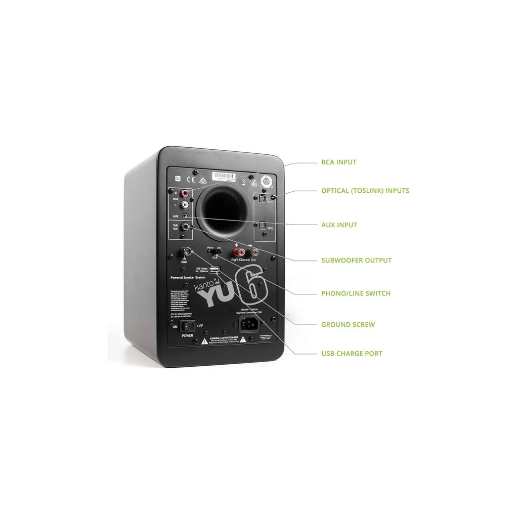 Sony PSLX3BT Fully Automatic Bluetooth Turntable With Kanto YU6 Powerd Bluetooth Speakers Pair Hi-Fi Package