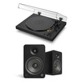 Sony PSLX5BT Fully Automatic Bluetooth Turntable With Kanto YU6 Powerd Bluetooth Speakers Pair Hi-Fi Package