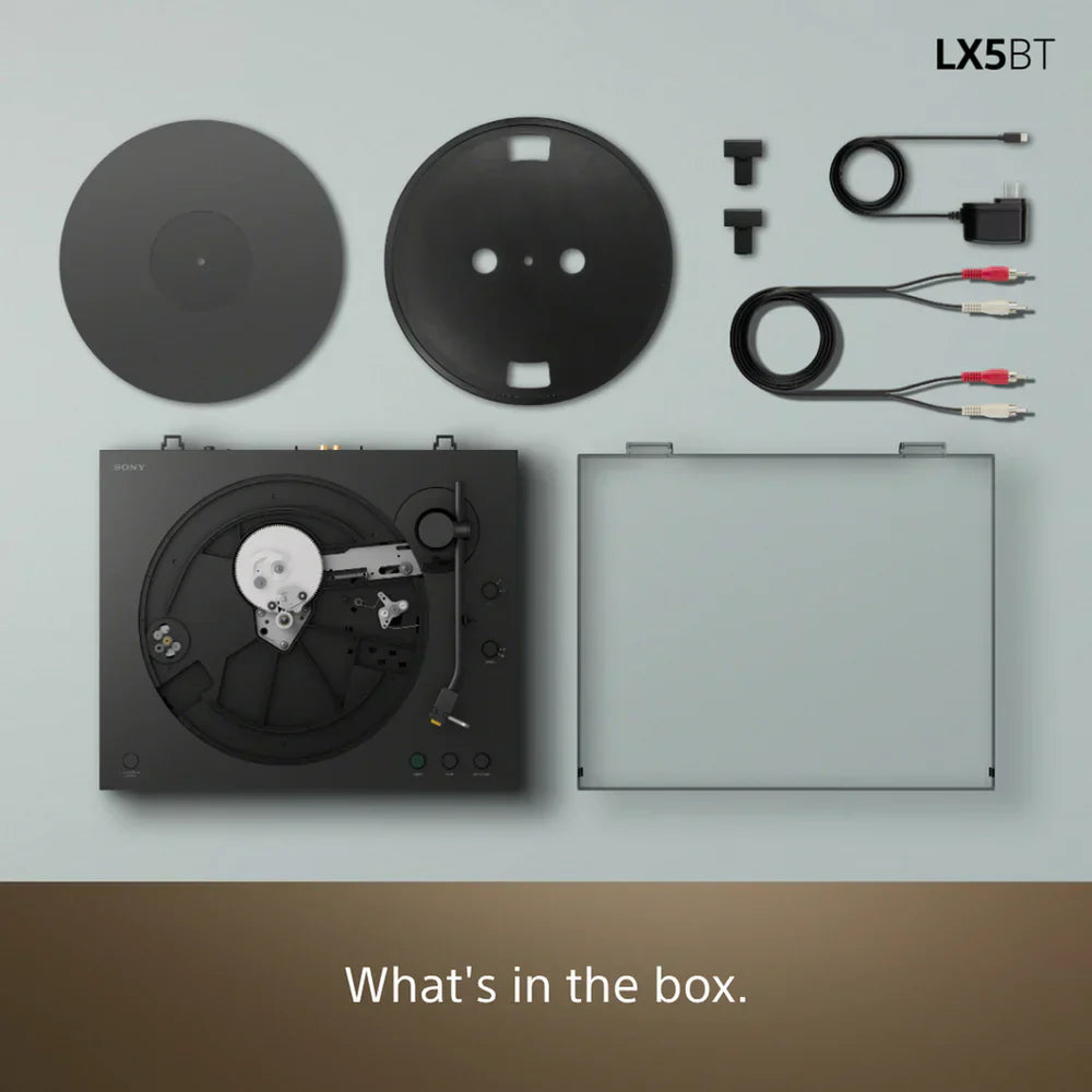 Sony PSLX5BT Fully Automatic Bluetooth Turntable With Kanto ORA4 Powerd Bluetooth Speakers Pair Hi-Fi Package