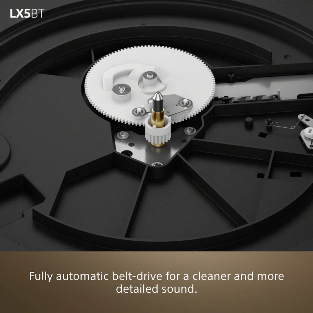 Sony PSLX5BT Fully Automatic Bluetooth Turntable With Klipsch R-50PM Powerd Bluetooth Speakers Pair Hi-Fi Package