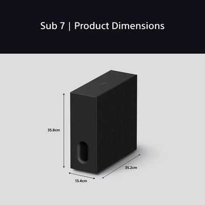 Sony SASW7 BRAVIA Theatre Sub 7 100W Wireless Subwoofer Black