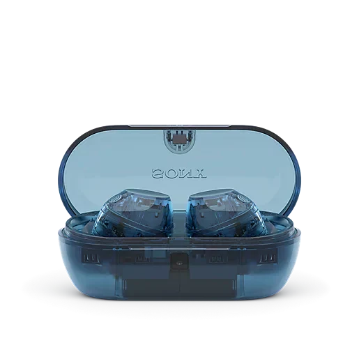 Sony WFC-710N Wireless Noise Cancelling Bluetooth Earbuds Glass Blue