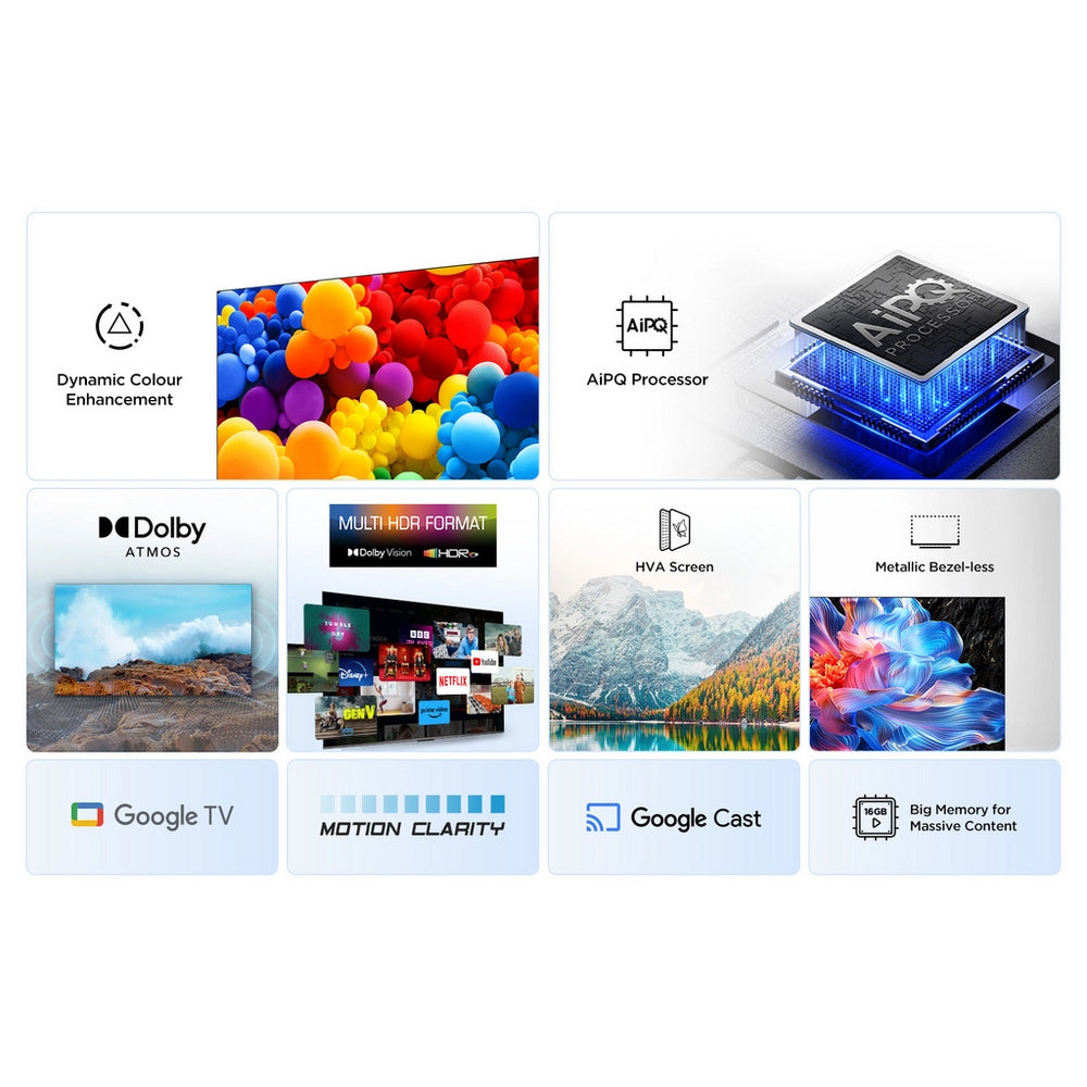 TCL 43V6C-UK 43 Inch V6C 4K Ultra HD HDR Direct LED Smart Google TV