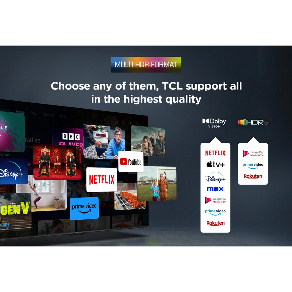 TCL 43V6C-UK 43 Inch V6C 4K Ultra HD HDR Direct LED Smart Google TV