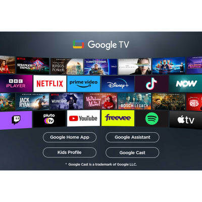 TCL 65P7K-UK 65 Inch P7K 4K QLED Ultra HD HDR Direct LED Smart Google TV