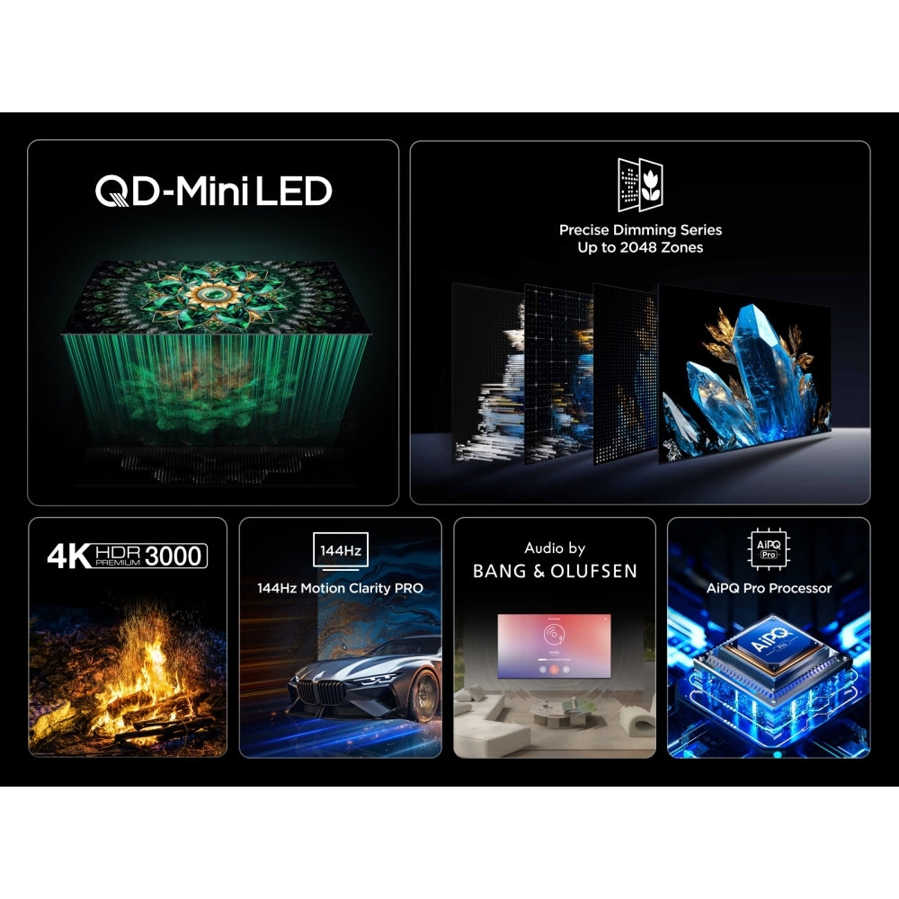 TCL 85Q7C-UK 85 Inch Q7C 4K Ultra HD HDR QD-Mini LED Smart Google TV