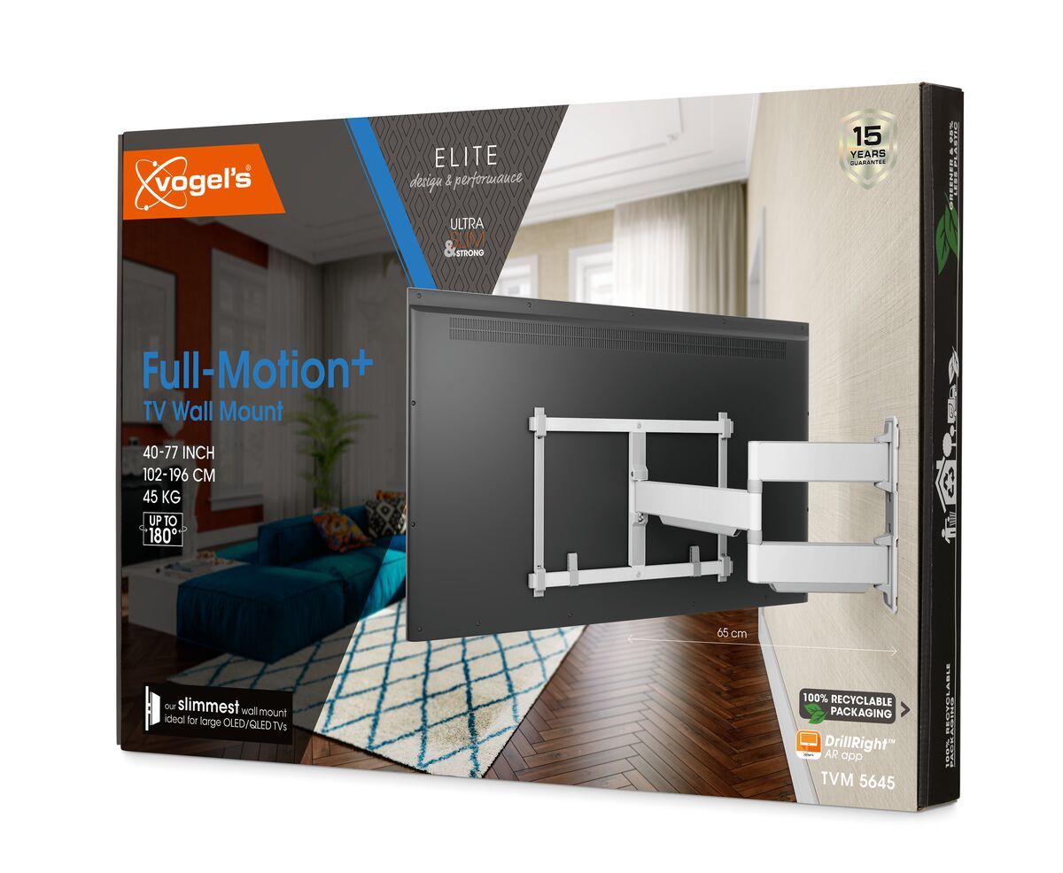 Vogels Elite TVM 5645 Full-Motion TV Wall Mount White