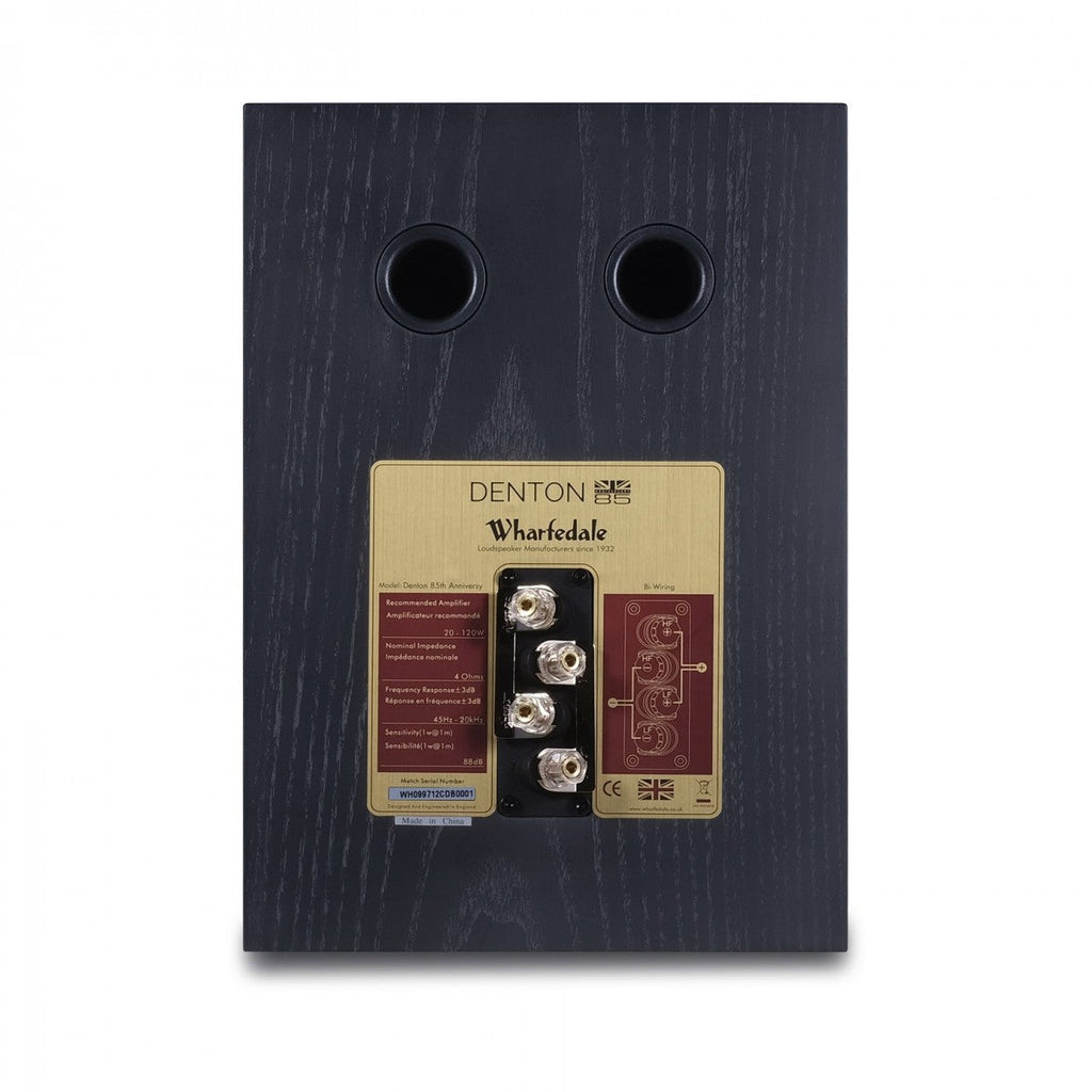 Wharfedale Denton 85 Bookshelf Speakers Pair - Black Oak