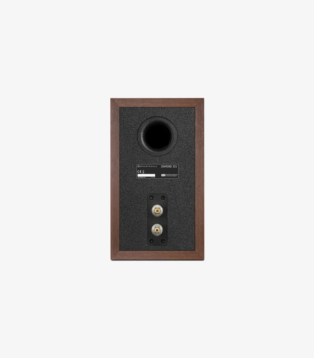 Wharfedale Diamond 12.1i Compact 2 way Standmount Bookshelf Speakers Pair - Walnut