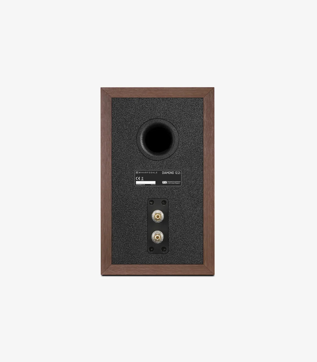 Wharfedale Diamond 12.2i Standmount Bookshelf Speakers Compact 2 way Pair - Walnut