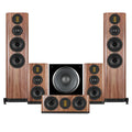 Wharfedale EVO 5.4 HCP 5.1 Surround Sound Home Cinema Speakers Package Walnut