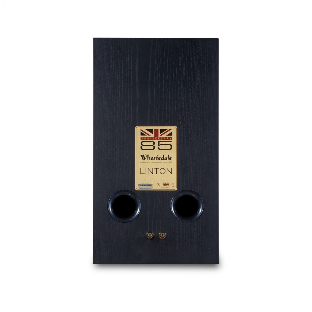 Wharfedale Linton Heritage Standmount Bookshelf Speakers Pair - Black Oak