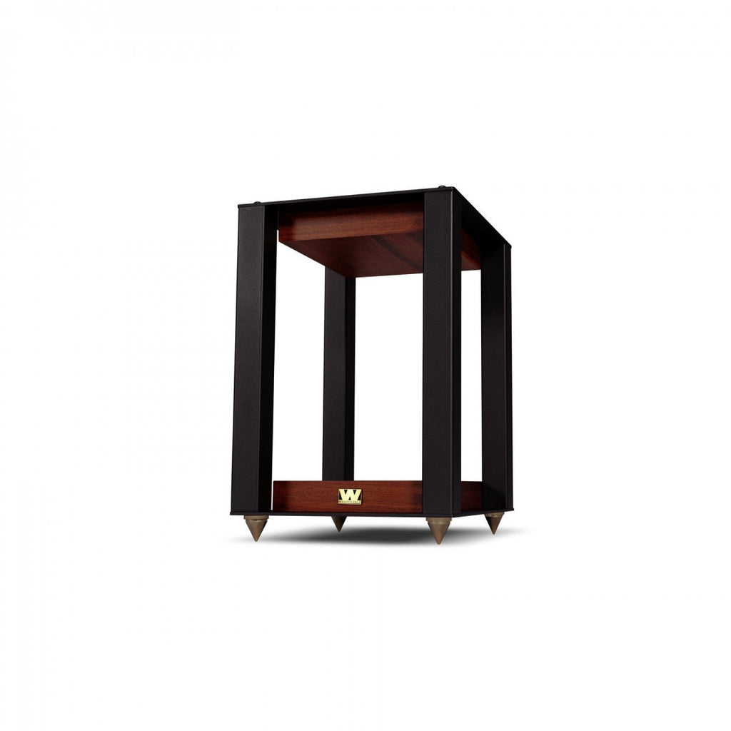 Wharfedale Linton Heritage Standmount Speakers with Matching Stands - Mahogany