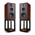 Wharfedale Linton Heritage Standmount Speakers with Matching Stands - Mahogany