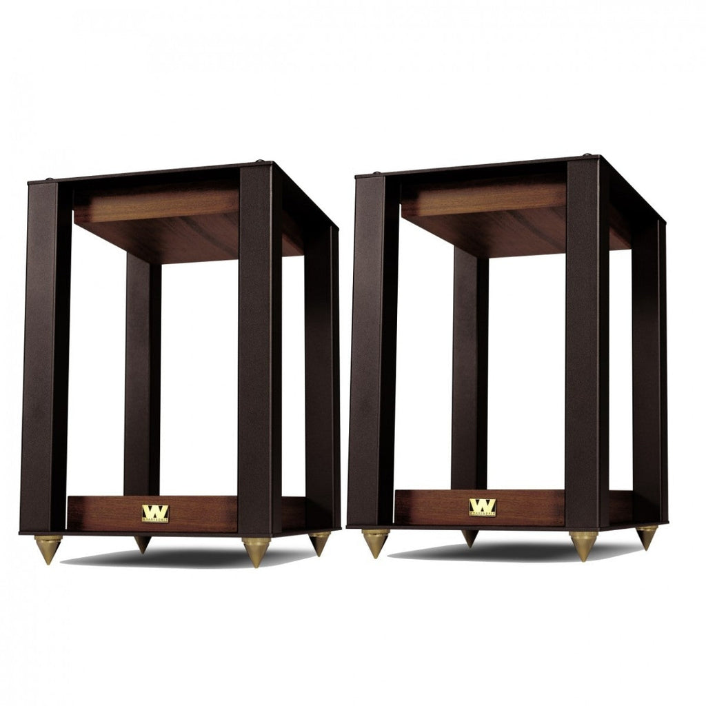 Wharfedale Linton Heritage Standmount Speakers with Matching Stands - Walnut