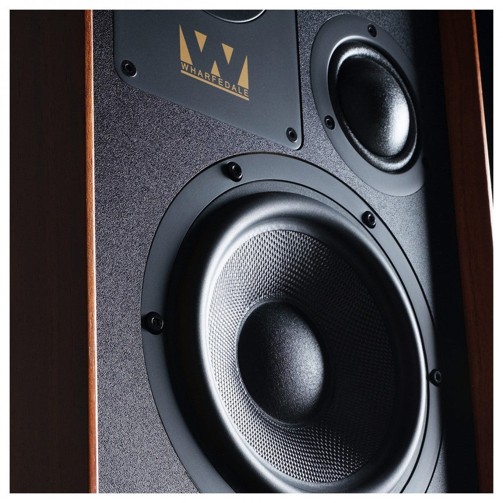 Wharfedale Super Denton Heritage Standmount Bookshelf Speakers Pair - Mahogany