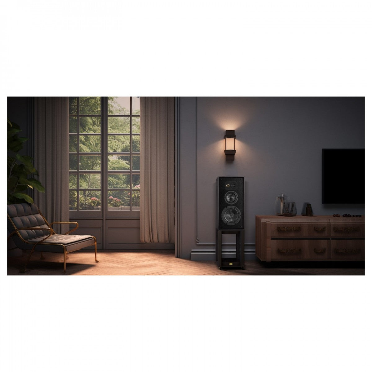 Wharfedale Super Linton Heritage Standmount Bookshelf Speakers Pair - Black Oak