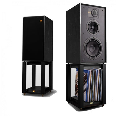 Wharfedale Super Linton Heritage Standmount Speakers with Matching Stands - Black Oak