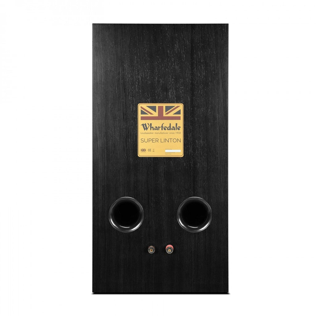 Wharfedale Super Linton Heritage Standmount Speakers with Matching Stands - Black Oak