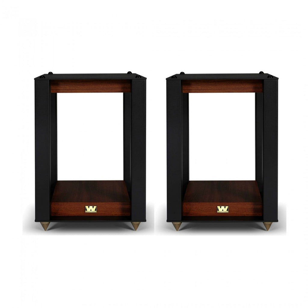 Wharfedale Super Linton Heritage Standmount Speakers with Matching Stands - Mahogany