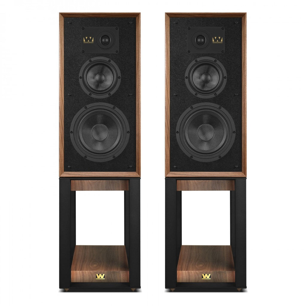 Wharfedale Super Linton Heritage Standmount Speakers with Matching Stands - Walnut