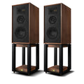 Wharfedale Super Linton Heritage Standmount Speakers with Matching Stands - Walnut
