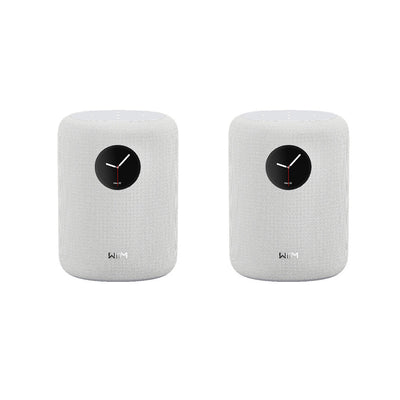 WiiM SOUND Wireless Multiroom Smart Speaker PAIR with Display - White