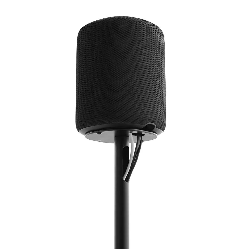 WiiM Sound Wireless Smart Speaker with WiiM NorStone Floor Stand (Single) - Black